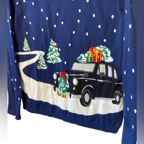 Land’s end holiday sweater 100% supima cotton. - Picture 3 of 4